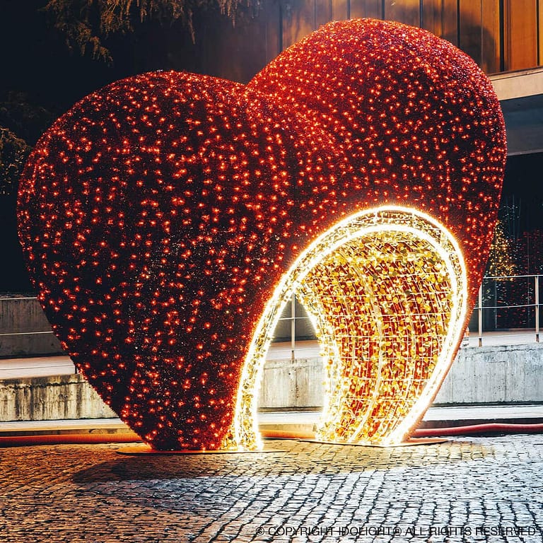 LAMPADA LED LOVE SAN VALENTINO – STRUTTURE PER ALLESTIMENTI